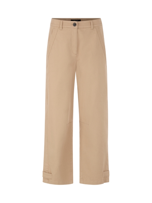 Marc Cain Women's Brown Ruma Trousers In Soft Cotton Blend, 8 (N1)