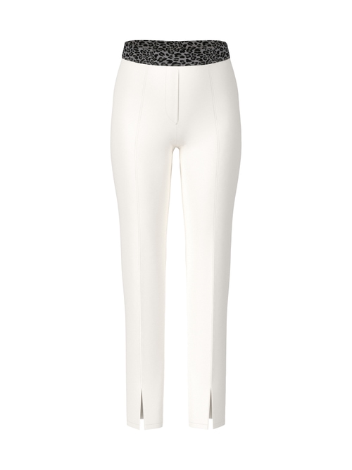 Marc Cain Women's White Siena Fabric Trousers, 8 (N1)