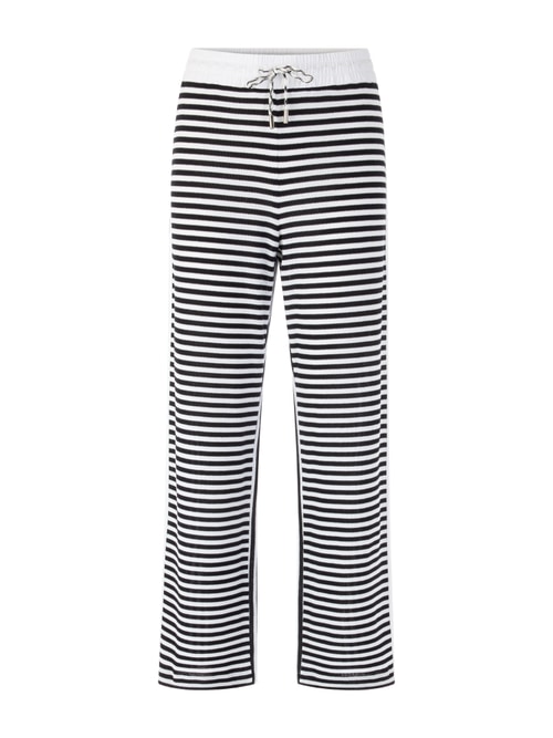 Marc Cain Women's Blue Striped Trousers Washington, 18 (N6)