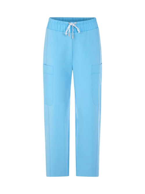 Marc Cain Women's Blue Wide-Leg Trousers Wuxi, 12 (N3)