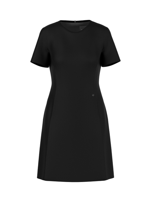Marc Cain Women's Black Stretch Viscose Mini Dress, 16 (N5)