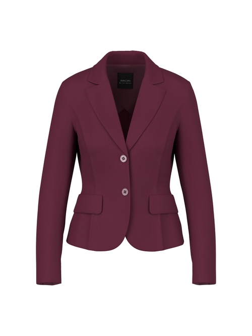 Marc Cain Women's Red Fitted Stretch Blazer With Lapels, 16 (N5)