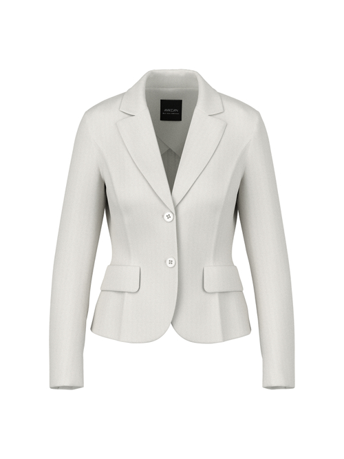 Marc Cain Women's Grey Fitted Stretch Blazer With Lapels, 20 (N7)