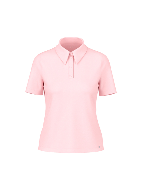 Marc Cain Women's Red Stretch Cotton Polo Shirt, 20 (N7)