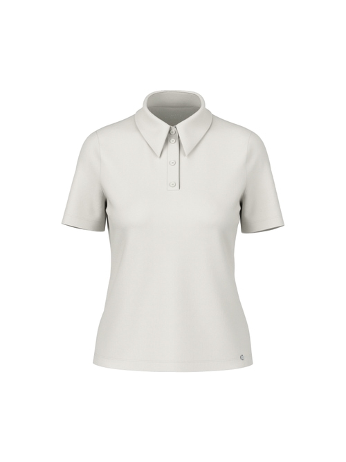 Marc Cain Women's Grey Stretch Cotton Polo Shirt, 20 (N7)