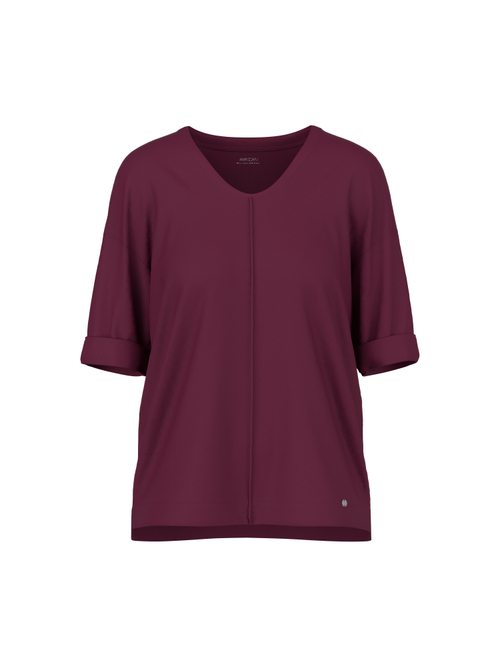 Marc Cain Women's Red Materials Mix Blouse-Style Shirt, 18 (N6)