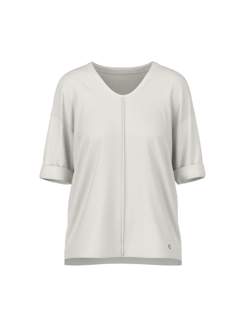 Marc Cain Women's Grey Materials Mix Blouse-Style Shirt, 18 (N6)