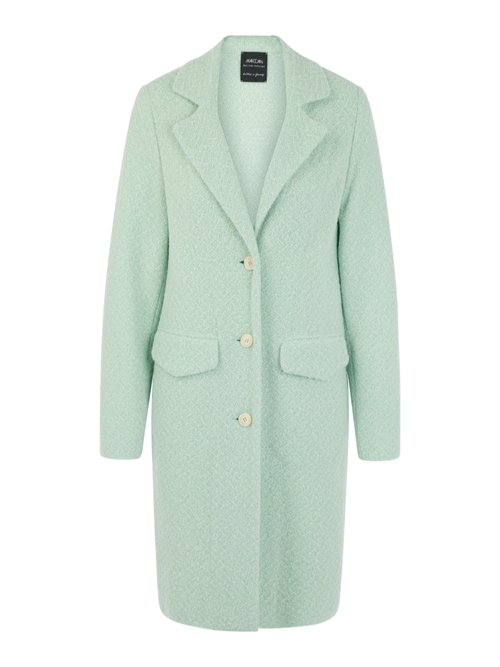Marc Cain Women's Green “Knitted In Germany”Wool Blend Coat, 8 (N1)