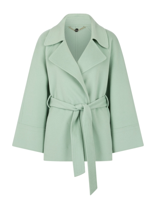 Marc Cain Women's Green Short Wool Coat, 20 (N7)