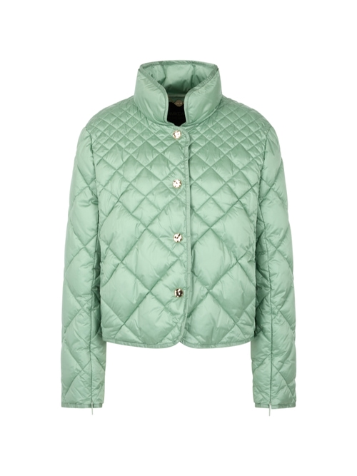 Marc Cain Women's Green Quilted Jacket With Decorative Buttons, 12 (N3)