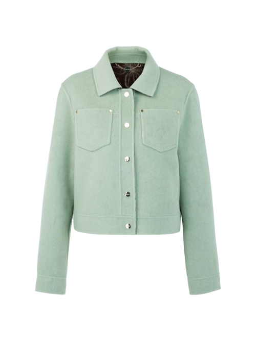 Marc Cain Women's Green Luxurious Reversible Wool Jacket, 20 (N7)