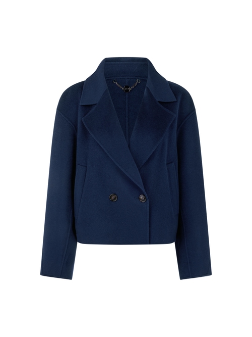 Marc Cain Women's Blue Short Wool Jacket, 20 (N7)