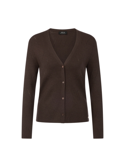 Marc Cain Women's Brown Cardigan With Lurex Sheen, 20 (N7)