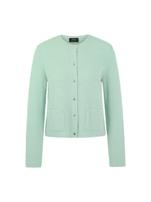 Marc Cain Women's Green “Knitted In Germany” Bouclé Cardigan, 14 (N4)