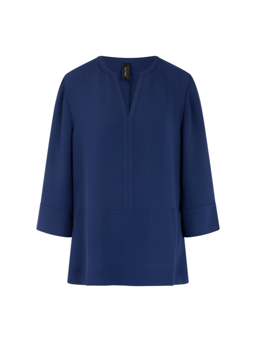 Marc Cain Women's Blue Loose Tunic-Style Blouse, 20 (N7)