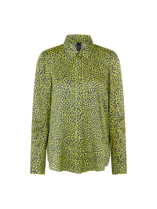 Marc Cain Women's Green Blouse With Animal Print, 18 (N6)
