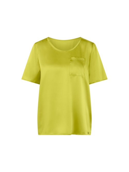 Marc Cain Women's Green Silk Jersey Shirt, 20 (N7)