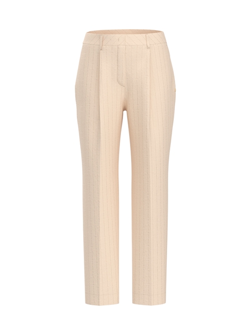 Marc Cain Women's White Faqus Pinstripe Trousers, 18 (N6)