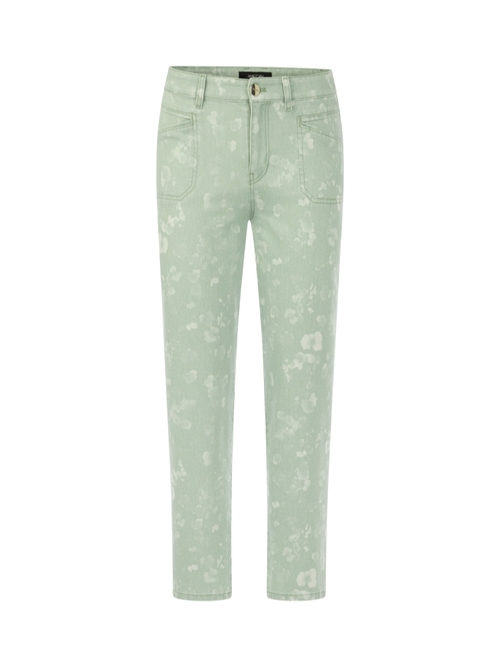 Marc Cain Women's Green Roha Floral Print Jeans, 10 (N2)