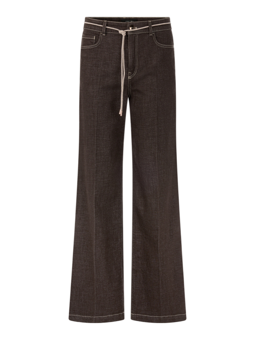 Marc Cain Women's Brown Warri Jeans With Contrasting Details, 12 (N3)