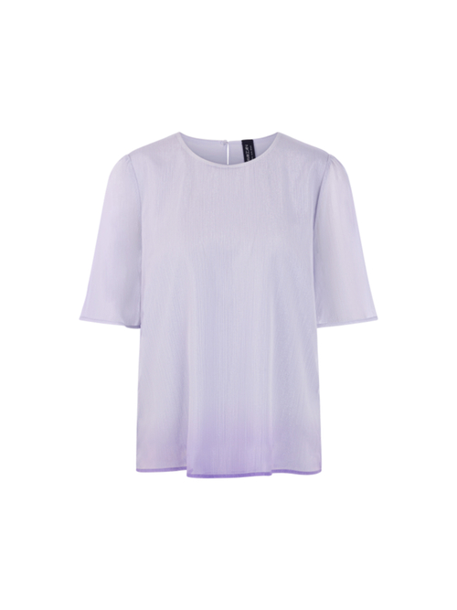 Marc Cain Women's Violet Shirt Blouse With Sheer Sleeves, 18 (N6)