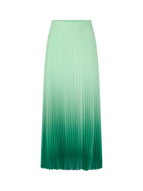 Marc Cain Women's Green Pleated Skirt With Colour Gradient, 18 (N6)