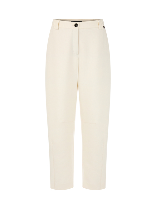 Marc Cain Women's White Ruma Relaxed Fit O-Shape Trousers, 8 (N1)