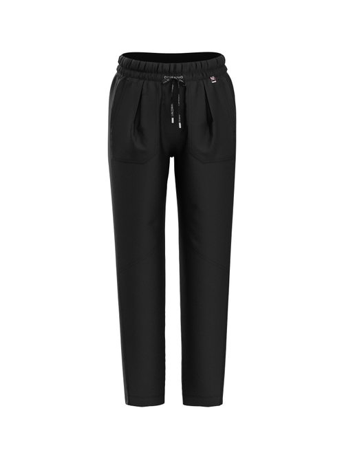 Marc Cain Women's Black Rhodos Relaxed Fit Trousers, 20 (N7)