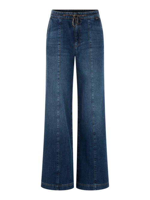 Marc Cain Women's Blue Warri Wide Fit Jeans, 20 (N7)