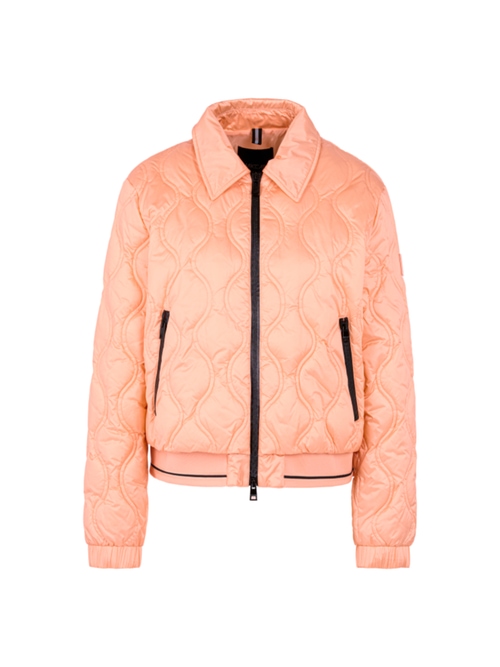 Marc Cain Women's Yellow Quilted Jacket With Contrasting Details, 12 (N3)
