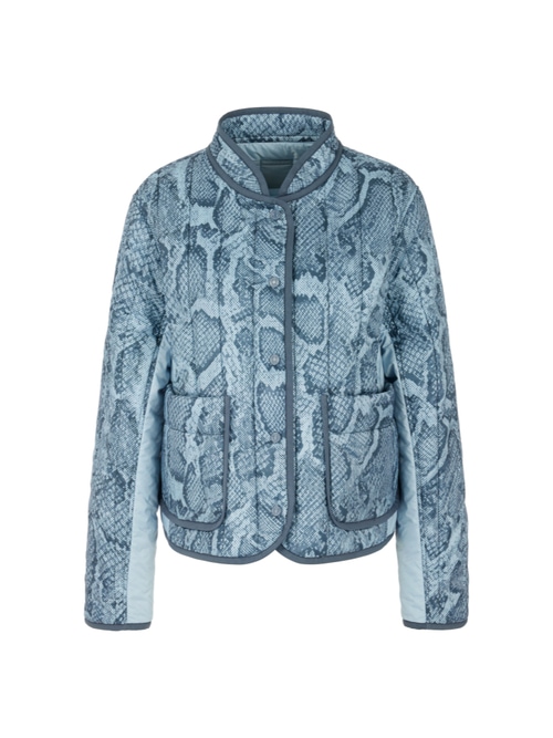 Marc Cain Women's Blue Padded Reversible Jacket, 20 (N7)