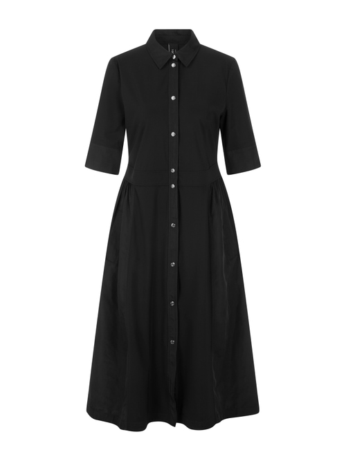 Marc Cain Women's Black Stretch Midi Dress, 18 (N6)