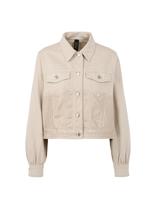 Marc Cain Women's Yellow Denim Jacket With Gold Finish, 18 (N6)