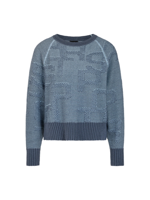 Marc Cain Women's Blue ‘Knitted In Germany’ Jumper, 10 (N2)