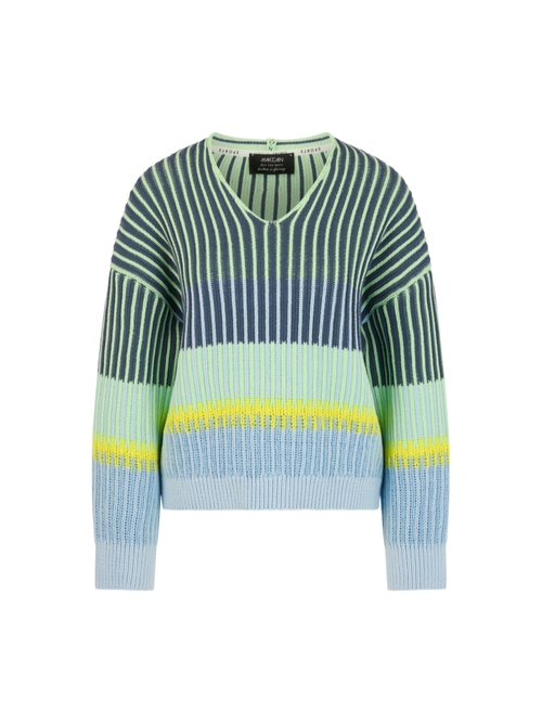 Marc Cain Women's Blue ‘Knitted In Germany’ Jumper, 10 (N2)