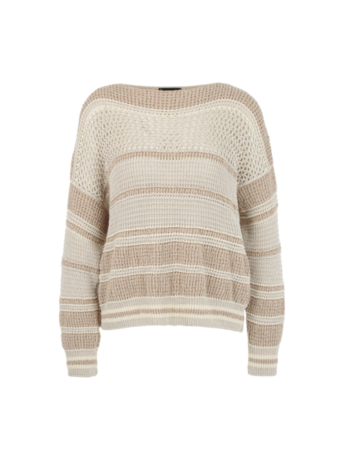 Marc Cain Women's White ‘Knitted In Germany’ Jumper, 14 (N4)