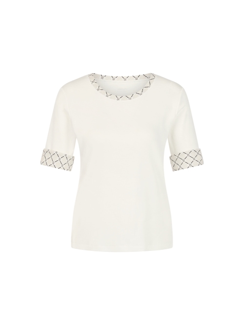 Marc Cain Women's White Stretch Cotton Shirt, 12 (N3)