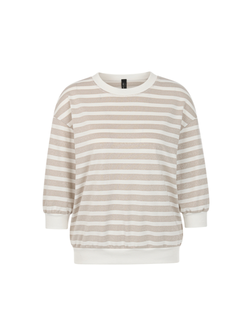 Marc Cain Women's Yellow Shirt With Lurex Stripes, 20 (N7)
