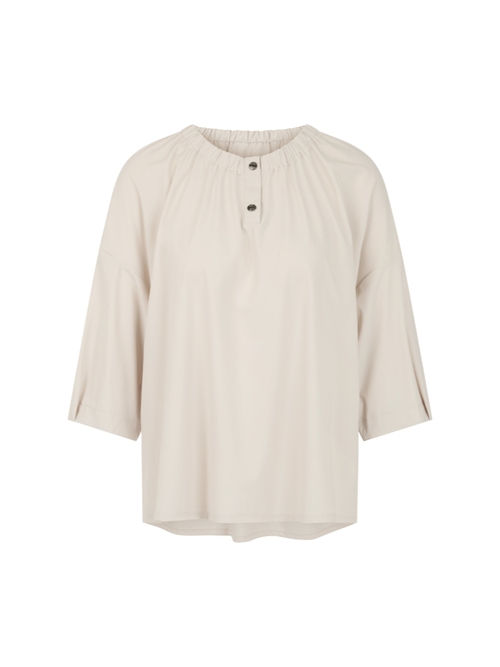 Marc Cain Women's White Stretch Blouse With Gathers, 14 (N4)