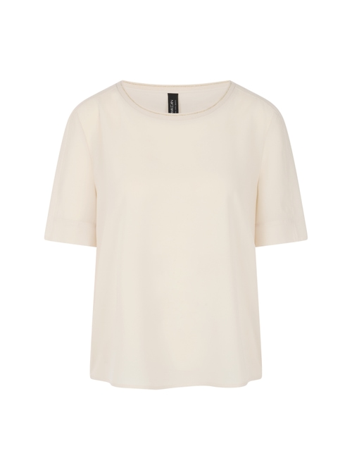 Marc Cain Women's White Loose-Fit Blouse Shirt, 20 (N7)