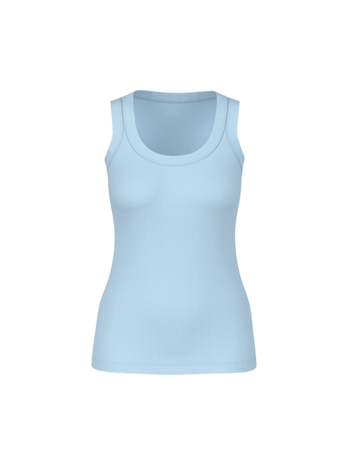 Marc Cain Women's Blue Basic Stretch Cotton Top, 18 (N6)