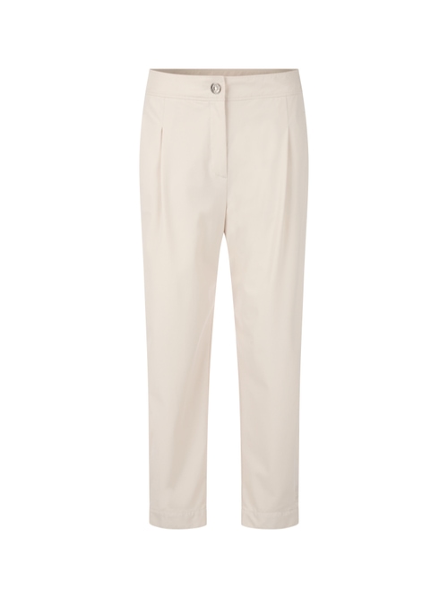 Marc Cain Women's White Wokha Stretch Trousers With Pleats, 14 (N4)