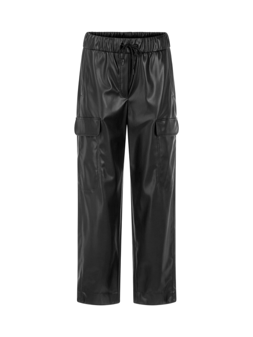Marc Cain Women's Black Wuxi Faux Leather Trousers, 14 (N4)