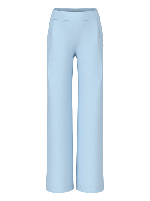 Marc Cain Women's Blue Wedi Wide-Cut Jogging Pants, 14 (N4)