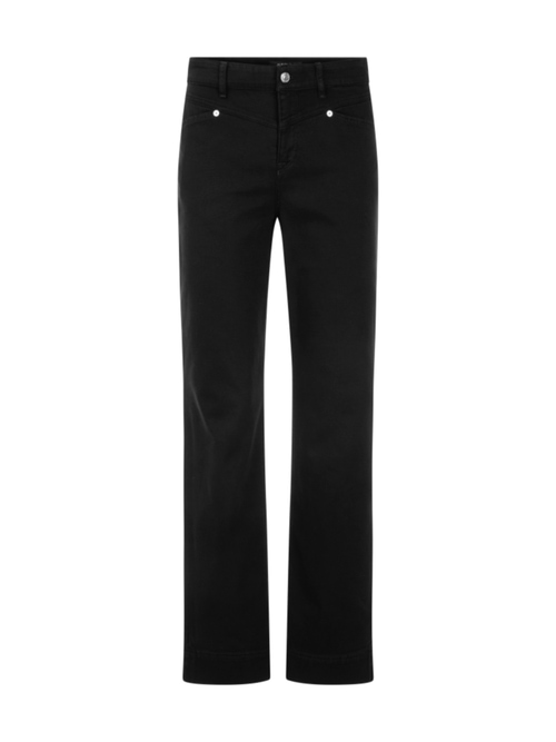 Marc Cain Women's Black Fendou Jeans With Hotfix Embellishment, 10 (N2)