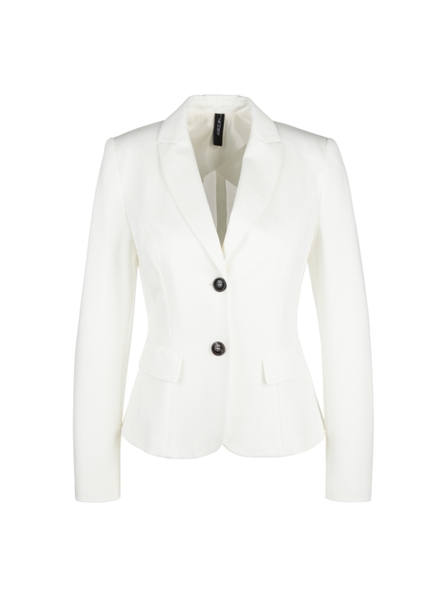 Marc Cain Women's White Mottled Blazer, 12 (N3)