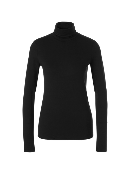 Marc Cain Women's Black Delicate Roll-Collar Pullover, 18 (N6)