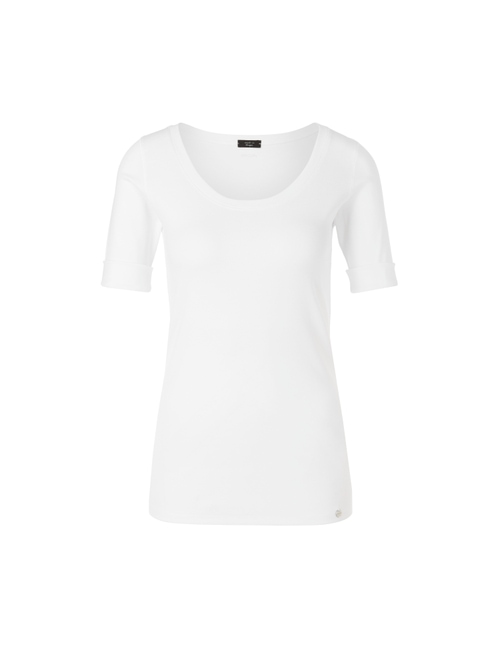Marc Cain Women's White High-Quality Basic Shirt, 18 (N6)