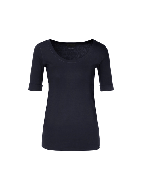 Marc Cain Women's Blue High-Quality Basic Shirt, 18 (N6)