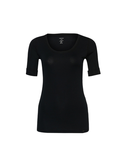 Marc Cain Women's Black High-Quality Basic Shirt, 18 (N6)